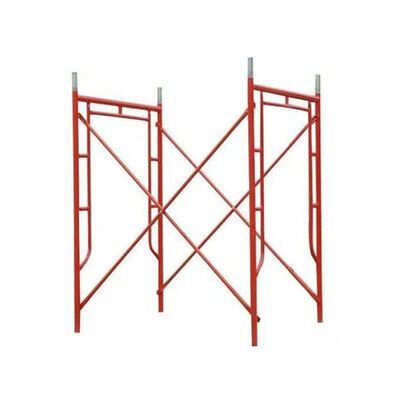 Q235 Steel / Spray Plastic Frame System Scaffolding Adaptadores De Arpas