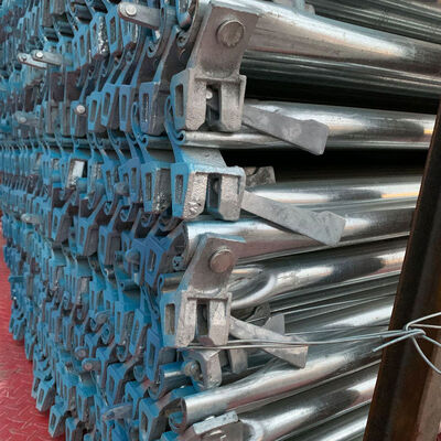 Scaffolding System Pin Lock Accessories 1800mm OD48.3 3mm Thick Steel Horizontal Brace with End Head