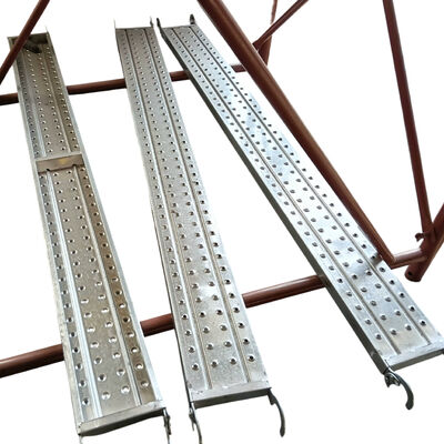 Aluminum Walkboard, 240mm Width, 3m Standard Length, Grooved Anti-slip Surface, Lightweight Aluminum Walkboard for Scaffold Working Platform BYTHAI