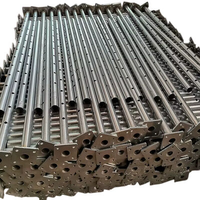 adjustable scaffolding props Q235 hot dip galvanized heavy duty thick wall steel support for concrete formwork shoring and building construction engineering projects BYTHAI