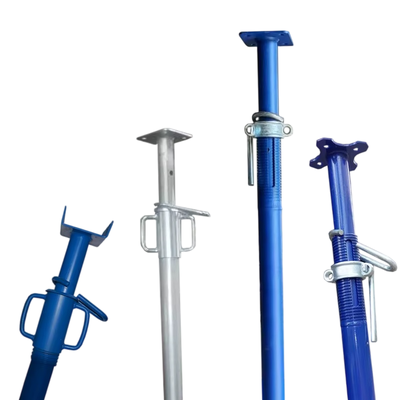 adjustable support props Q235 hot dip galvanized heavy duty thick wall steel structure for concrete formwork shoring and building construction support projects BYTHAI