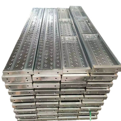 steel scaffold boards Q235 hot dip galvanized anti-slip surface reinforced rib heavy duty for construction platforms and scaffolding walking access BYTHAI