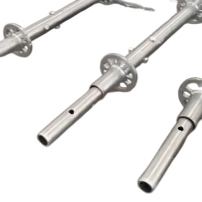 ringlock base jack Q235 hot dip galvanized steel adjustable heavy duty for ringlock scaffolding leveling and support foundation BYTHAI