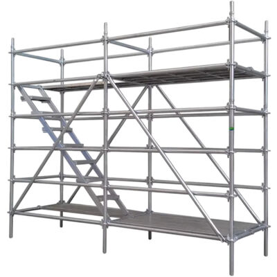 ringlock scaffold system full galvanized reinforced steel structure for formwork shoring and exterior building maintenance support BYTHAI